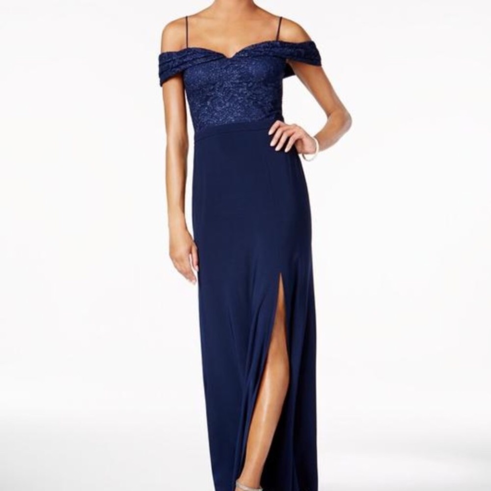 Navy blue formal dress